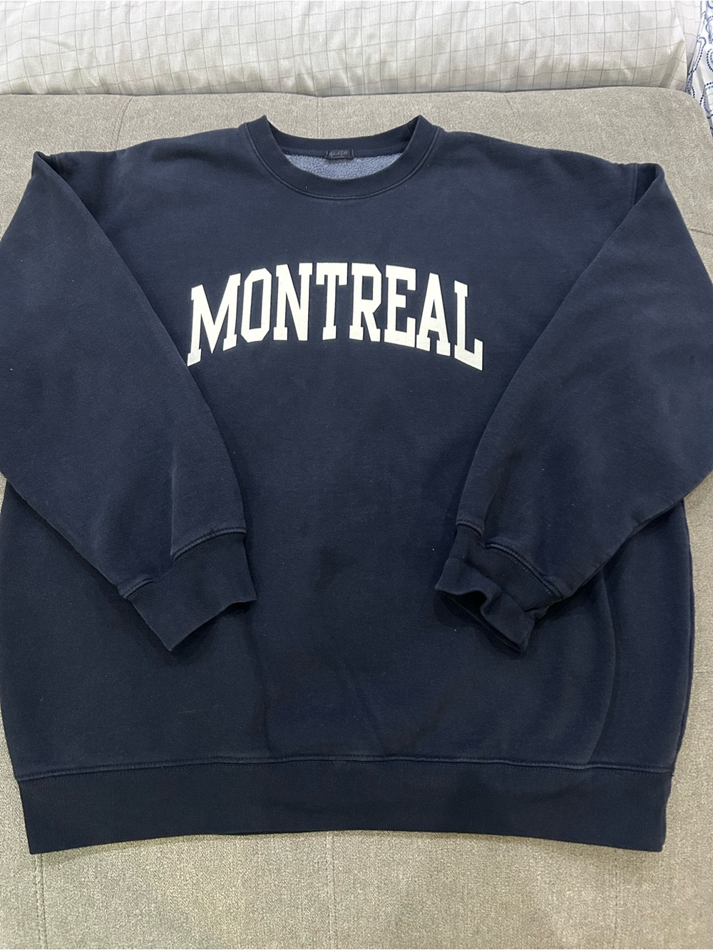 Brandy Melville oversized Navy Montreal crewneck